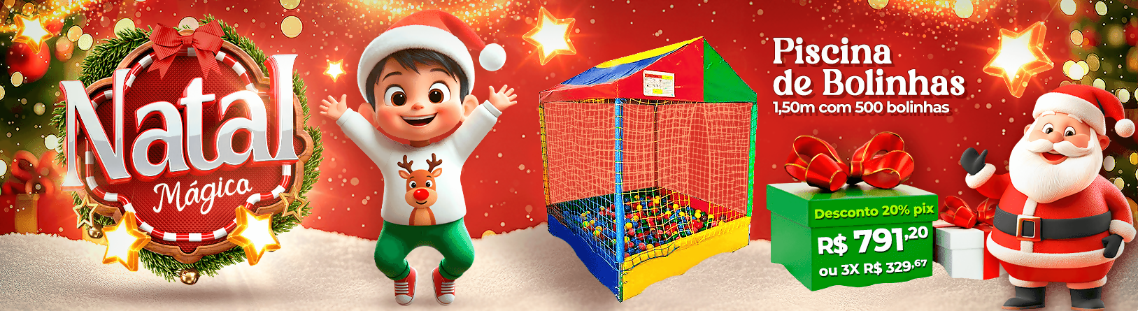 Piscina de bolinhas 1,50m com 500 bolinhas
